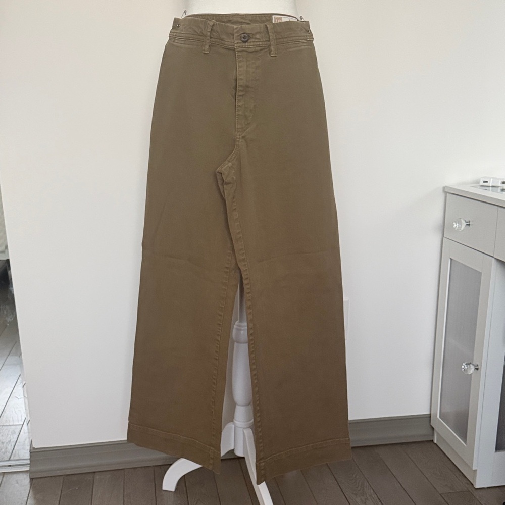 GAP Women's Tan Wide-Leg High Rise Jeans